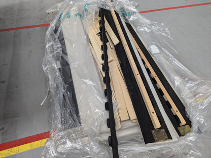 MAS-APM-06621 Grade-BER-DOA Marks & Spencer Piper Mid Century Double Bed - Natural RRP £699