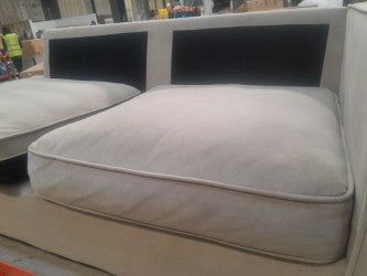 DUS-APM-59250 Grade-BER-DOA Dusk Soho Left Hand Chaise Storage Sofa - Sand RRP £1329