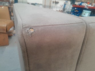 DUS-APM-59250 Grade-BER-DOA Dusk Soho Left Hand Chaise Storage Sofa - Sand RRP £1329