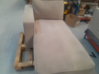 DUS-APM-59250 Grade-BER-DOA Dusk Soho Left Hand Chaise Storage Sofa - Sand RRP £1329