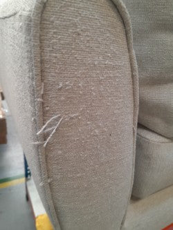 MAS-APM-06686 Grade-DOA Marks & Spencer Wyatt Loveseat in Natural Aquaclean Weave RRP £749