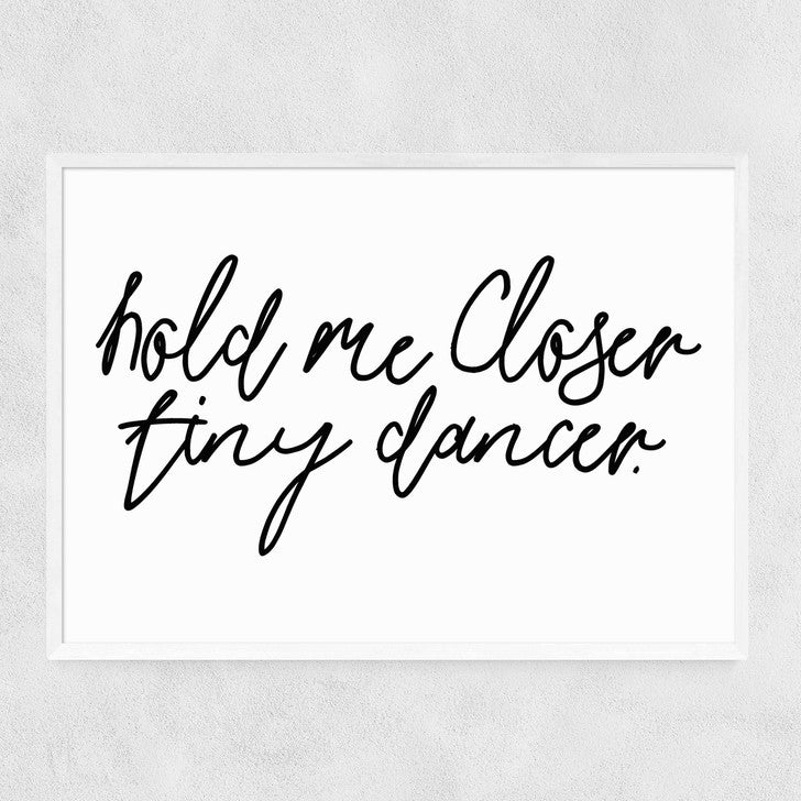 EAS-CCG-00049 Grade-C0 East End Prints Hold Me Closer by Honeymoon Hotel 60x80 Black Framed Art Print RRP £160.00