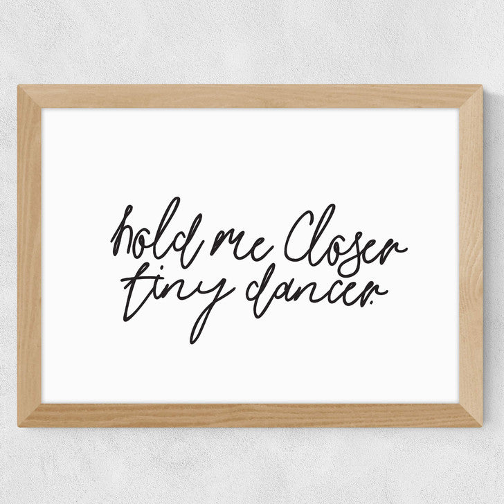 EAS-CCG-00049 Grade-C0 East End Prints Hold Me Closer by Honeymoon Hotel 60x80 Black Framed Art Print RRP £160.00
