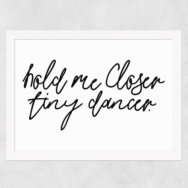 EAS-CCG-00049 Grade-C0 East End Prints Hold Me Closer by Honeymoon Hotel 60x80 Black Framed Art Print RRP £160.00