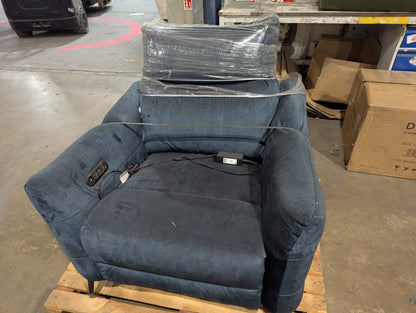 SOF-APM-00966 Grade-C0 Sofology Renato Power Recliner Chair with Speaker in Heritage Airforce RRP £759