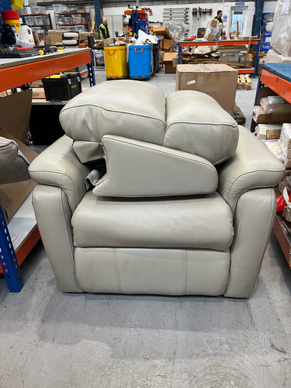 DFS-UPH-05712 Grade-BER DFS Nevada Lift And Rise Power Chair - Stone Leather RRP £1149