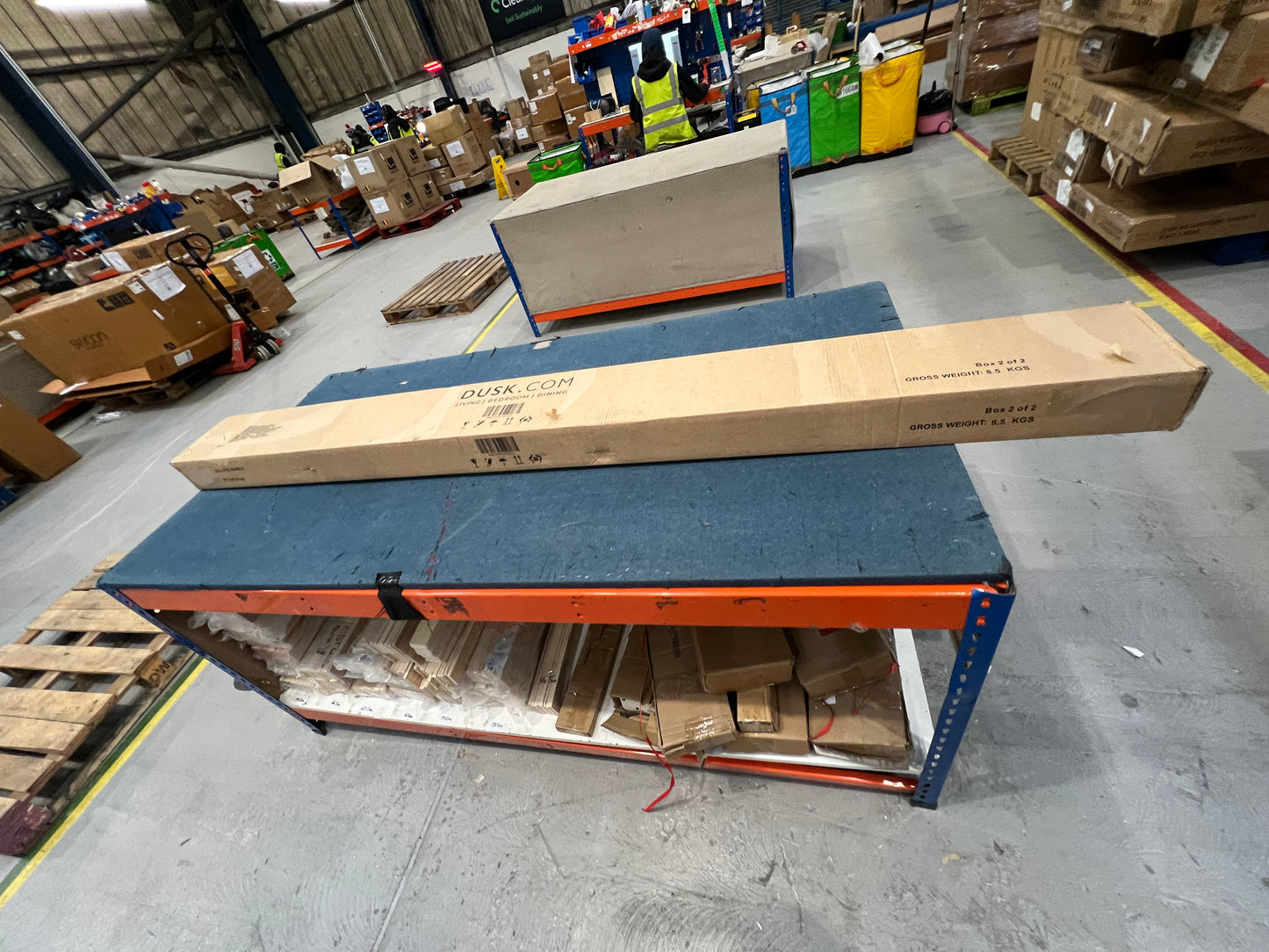 DUS-GOL-05300 Grade-B Dusk Salcombe Wooden Bed Frame King Size in Stone RRP £239