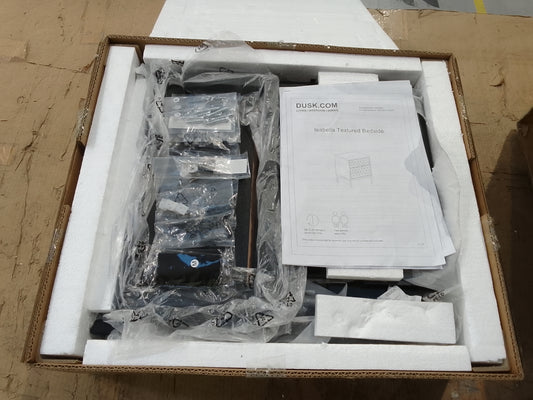 DUS-BTS-62874 Grade-B Dusk Isabella 2 Drawer Bedside Table - Black RRP £99