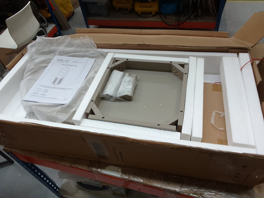 DUS-BTS-62880 Grade-B Dusk Isla Corner Storage Unit - Taupe RRP £159