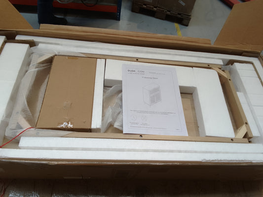 DUS-BTS-63081 Grade-B Dusk Isla Hideaway Desk - Natural RRP £175