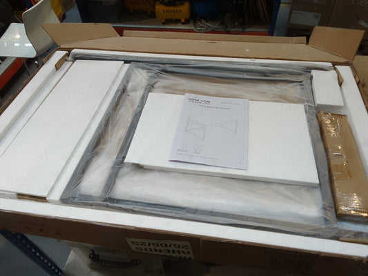 DUS-BTS-63107 Grade-B Dusk Riley Desk with Drawer - Light Wood RRP £129