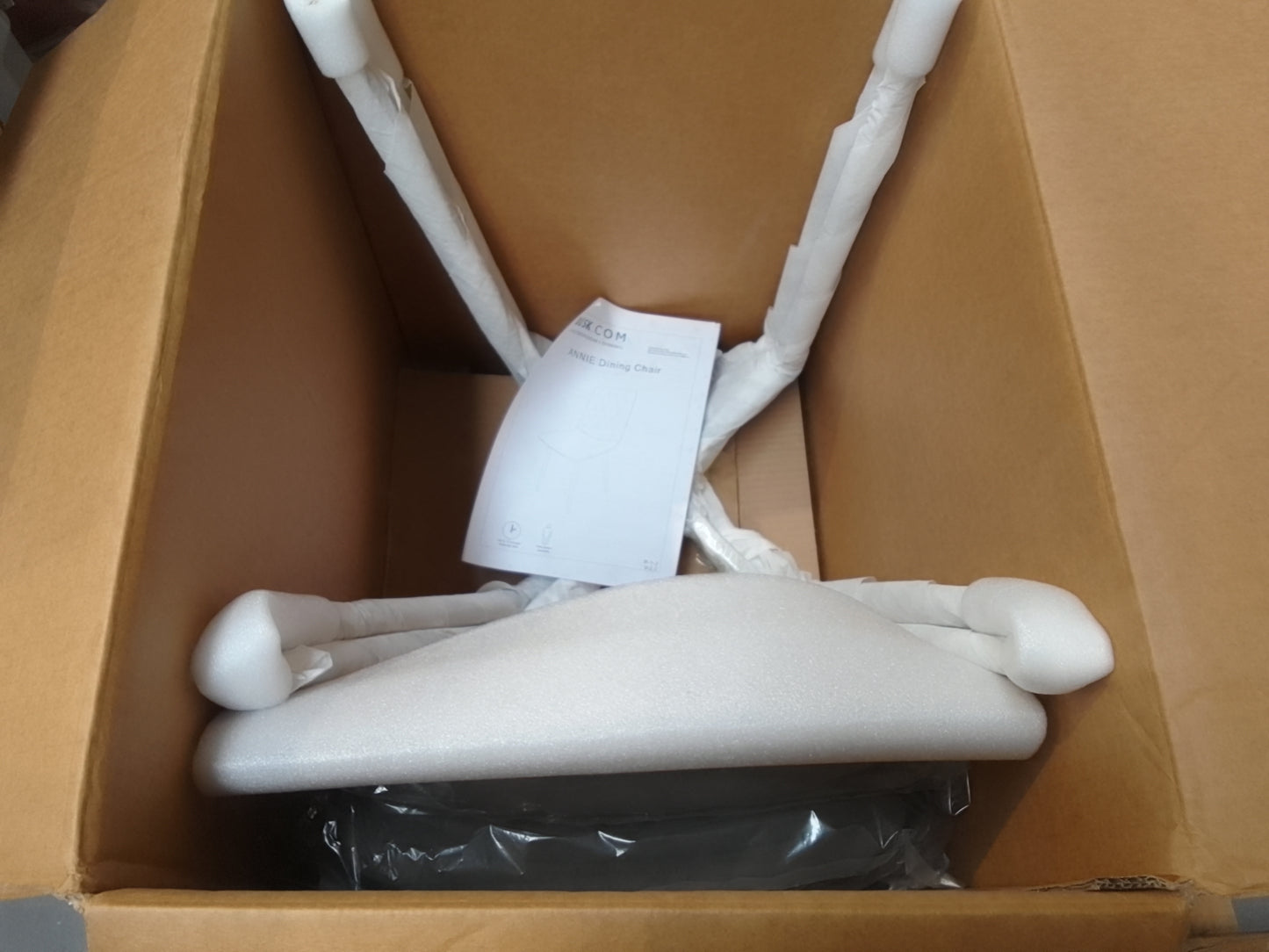 DUS-BTS-63264 Grade-B Dusk Annie Set Of 2 Dining Chairs - Velvet - Grey RRP £124