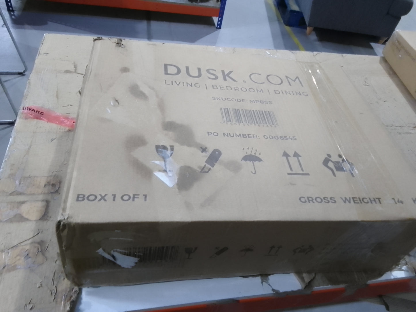 Lot of 8 x Dusk furniture items grade-BER Spares or repair RRP £1192.00