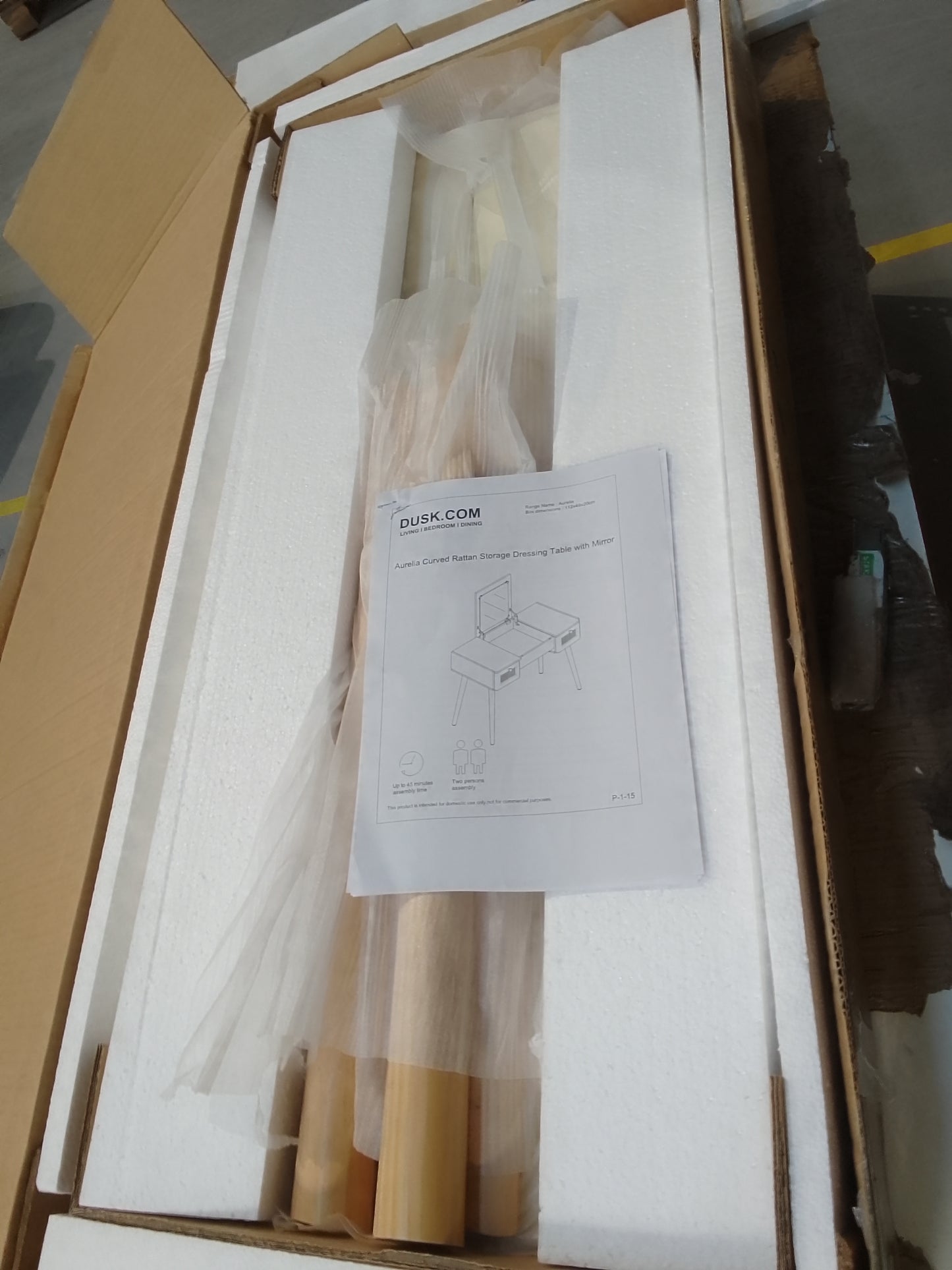 Lot of 8 x Dusk furniture items grade-BER Spares or repair RRP £1192.00