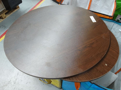 DUS-CC2-04896 Grade-BER Dusk Dusk Hattie Round Pedestal Coffee Table in Walnut RRP £189.00