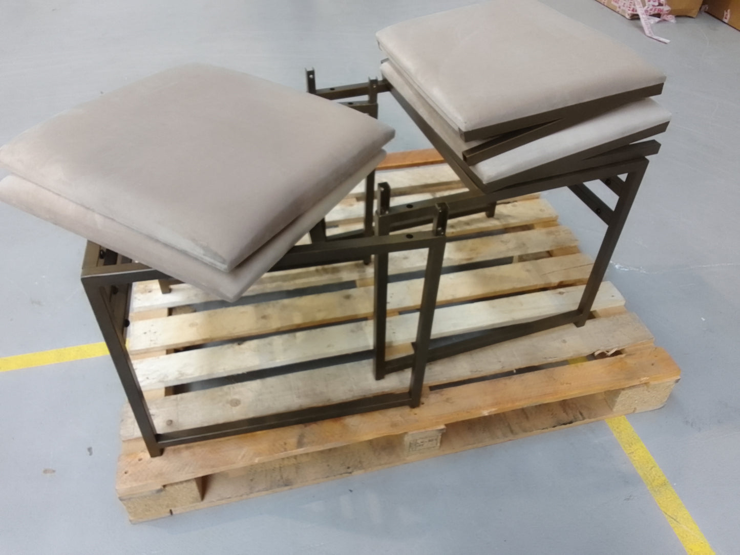 Lot of 3 x Dusk Rae Dining Chairs in Beige grade-BER Spares or repair RRP £417.00