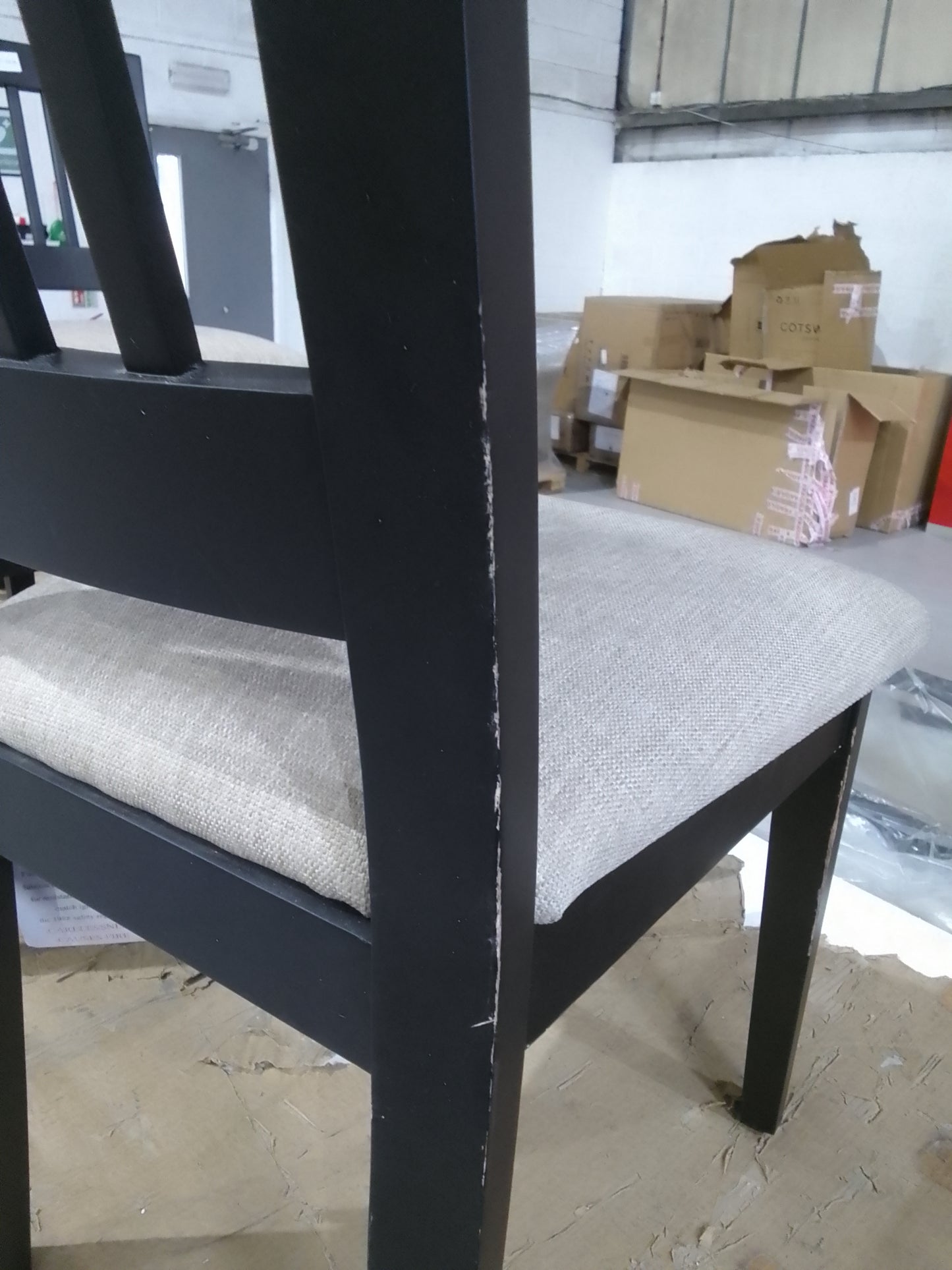 Lot of 4 x DFS Sloane Dining Chair grade-C3 Damaged repairable RRP £556.00