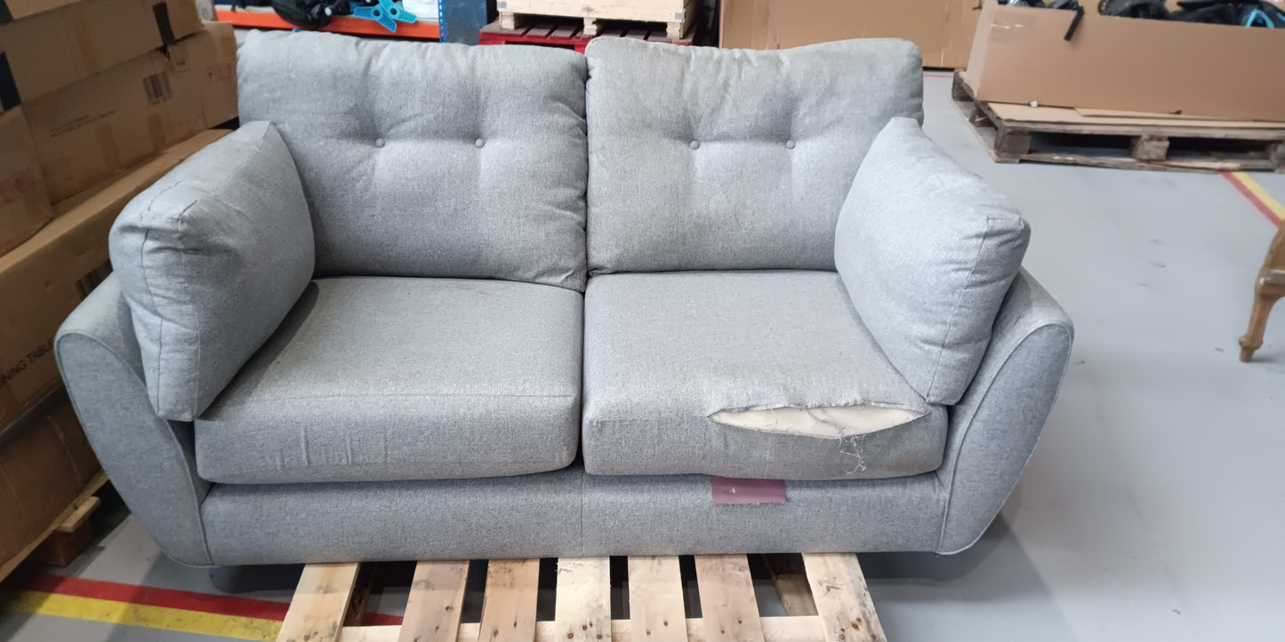 MAS-APM-09033 Grade-BER Marks & Spencer Wyatt Large 2 Seater Sofa in Steel Soft Herringbone RRP £799