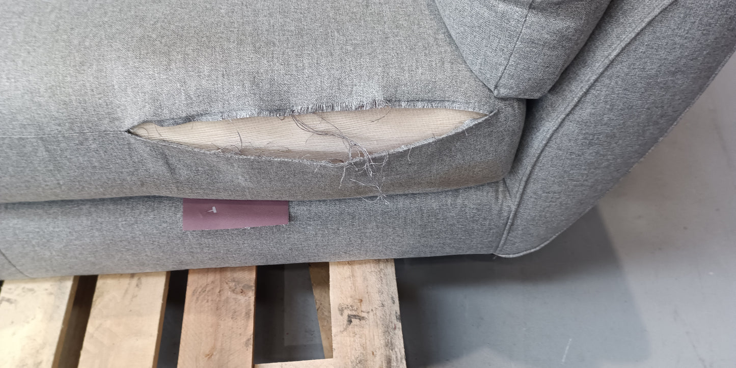 MAS-APM-09033 Grade-BER Marks & Spencer Wyatt Large 2 Seater Sofa in Steel Soft Herringbone RRP £799