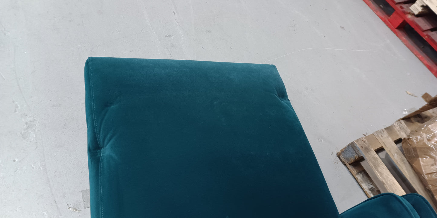 MAS-APM-09056 Grade-C3 Marks & Spencer Jayden Left Hand Chaise Storage Sofa in Teal Velvet RRP £999