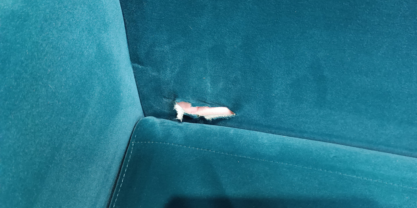 MAS-APM-09056 Grade-C3 Marks & Spencer Jayden Left Hand Chaise Storage Sofa in Teal Velvet RRP £999