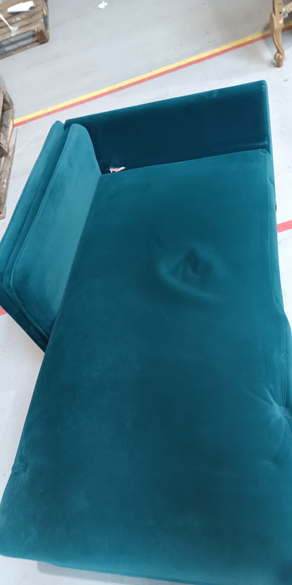 MAS-APM-09056 Grade-C3 Marks & Spencer Jayden Left Hand Chaise Storage Sofa in Teal Velvet RRP £999