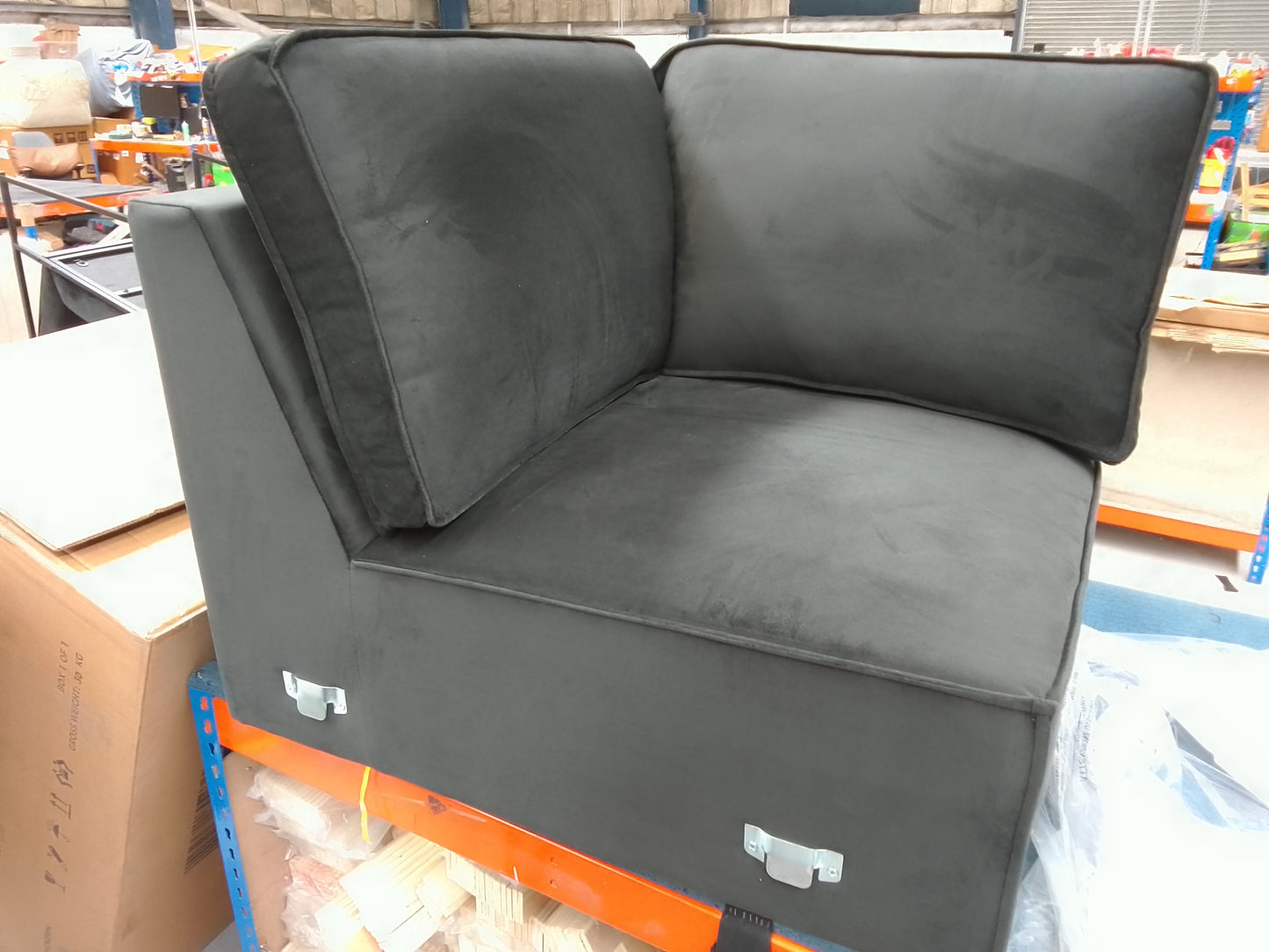 DUS-CC2-03312 Grade-B Dusk Brooklyn Modular Sofa Corner Seat in Ink RRP £150.00