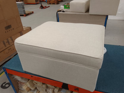 DUS-CC2-04405 Grade-B Dusk Soho Ottoman Storage Pouffe - Beige RRP £199.00