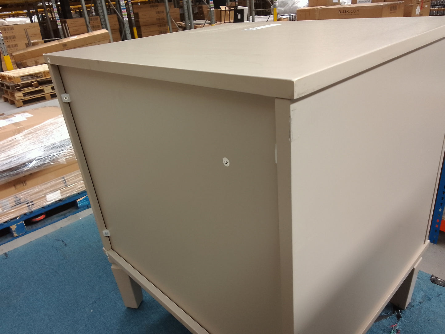 DUS-CC2-04966 Grade-C3 Dusk Sienna 2 Drawer Bedside Table - Taupe RRP £99.00