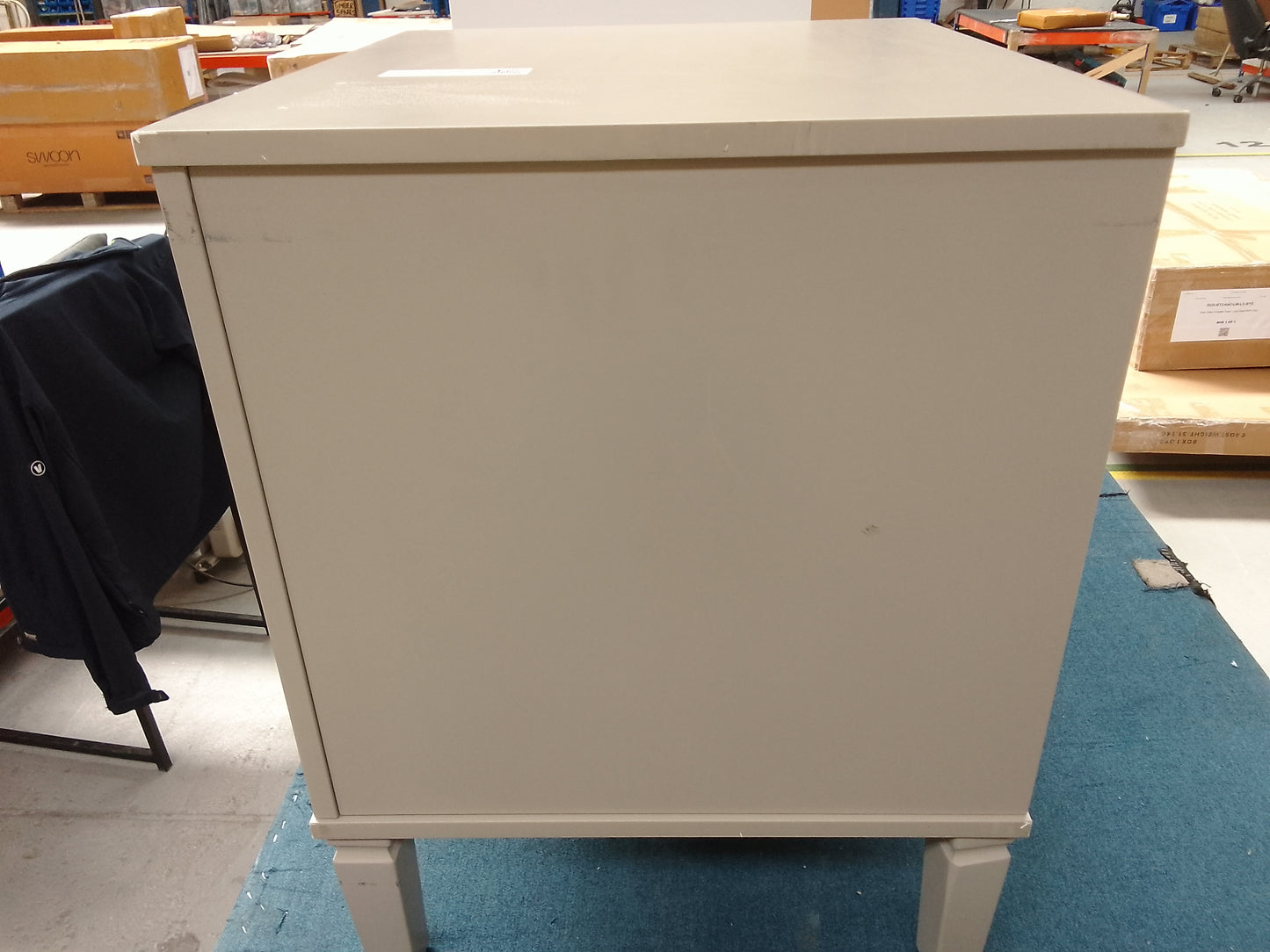 DUS-CC2-04966 Grade-C3 Dusk Sienna 2 Drawer Bedside Table - Taupe RRP £99.00