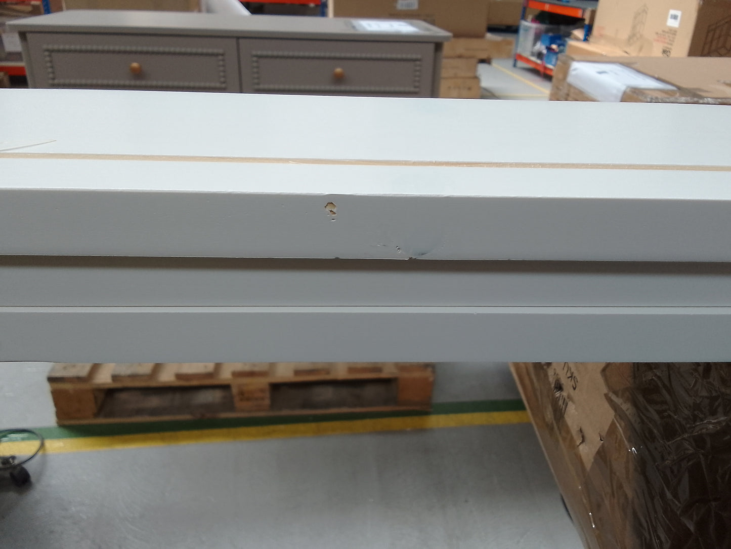 DUS-CC2-04611 Grade-B Dusk Dartmouth King Size Bed Frame - White RRP £219.00