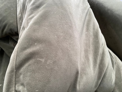 CCY-STO-00413 Grade-C2 Sofology Infinity Maison Velvet Evergreen/Moss Mix Armchair Black Feet RRP £999