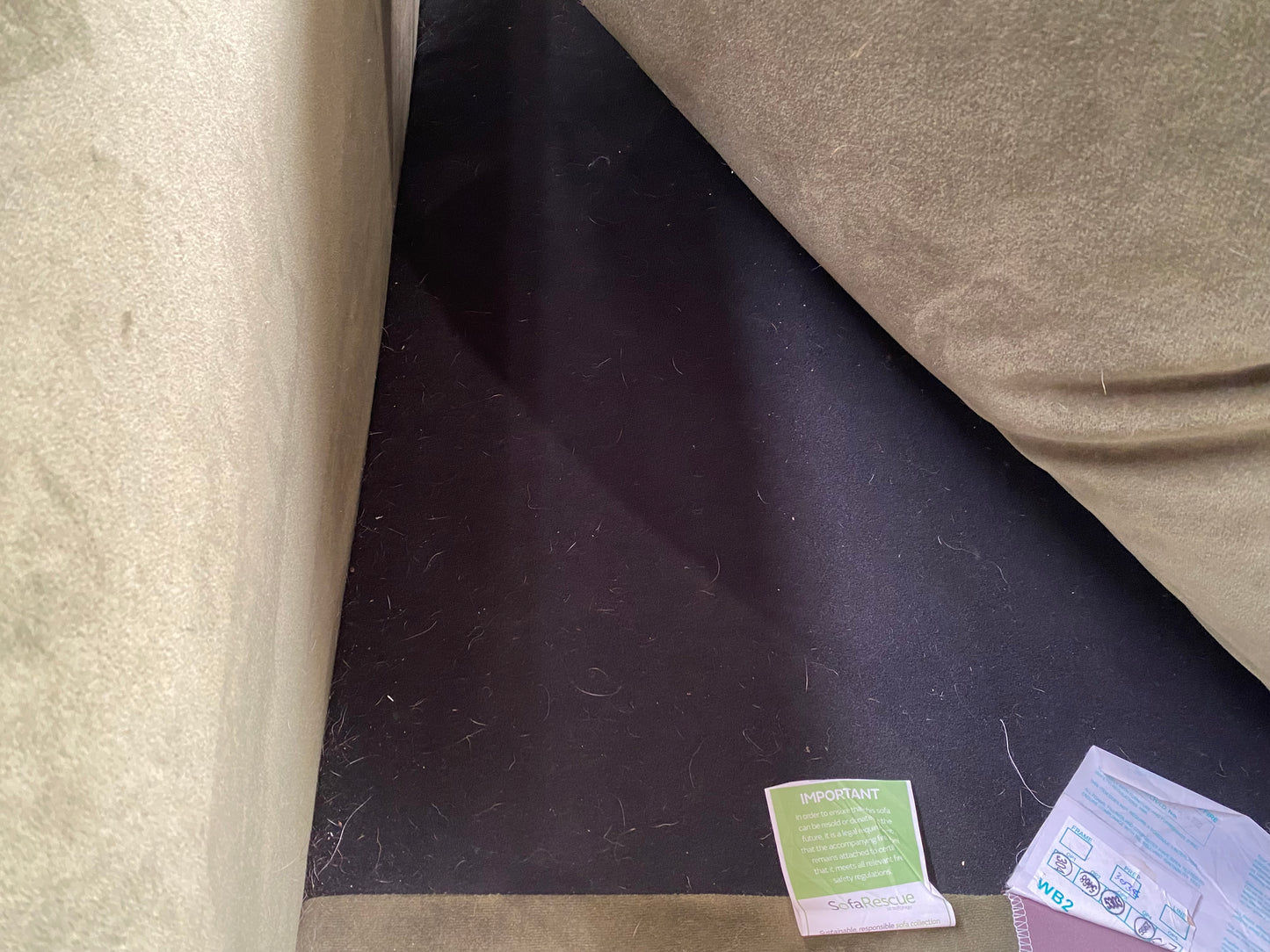 CCY-STO-00413 Grade-C2 Sofology Infinity Maison Velvet Evergreen/Moss Mix Armchair Black Feet RRP £999