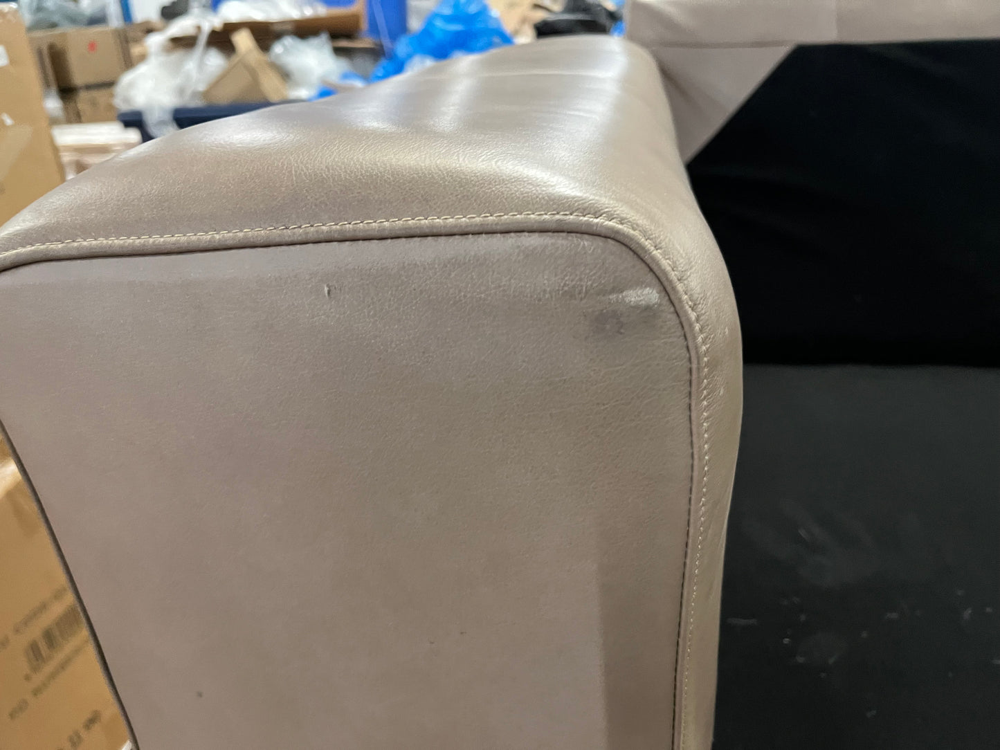 MAS-APM-06184 Grade-BER-DOA Marks & Spencer Aspen Right Hand Small Corner in Taupe Classic Leather RRP £1899