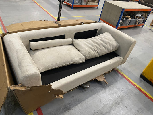 DUS-CC2-02260 Grade-BER Dusk Antalya 3 Seater Sofa - Sand Boucle RRP £569.00