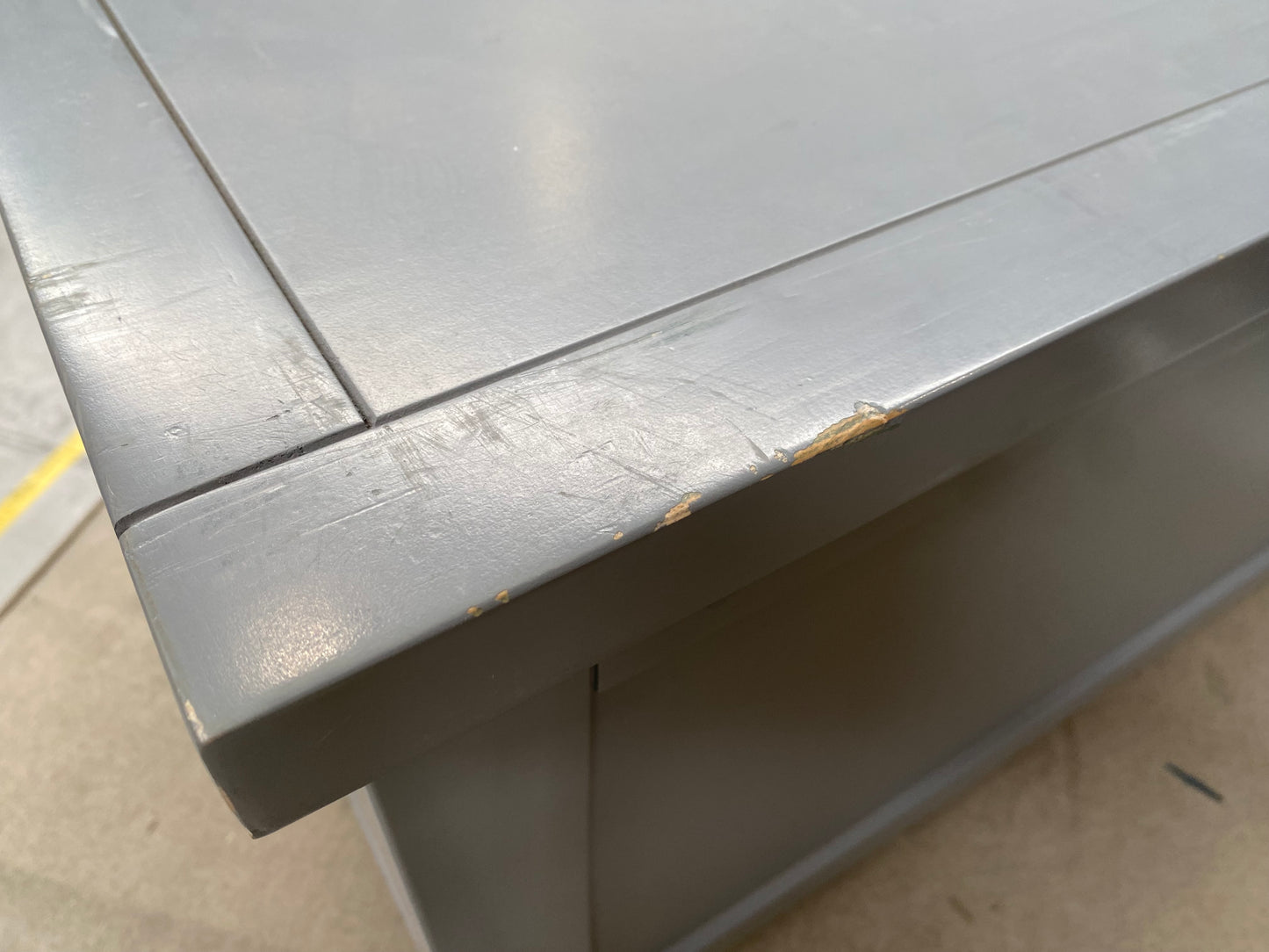 ROS-OUT-00127 Grade-C3 Roseland Furniture Cornish Blanket Box in Grey RRP £169.95