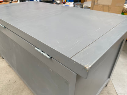 ROS-OUT-00127 Grade-C3 Roseland Furniture Cornish Blanket Box in Grey RRP £169.95