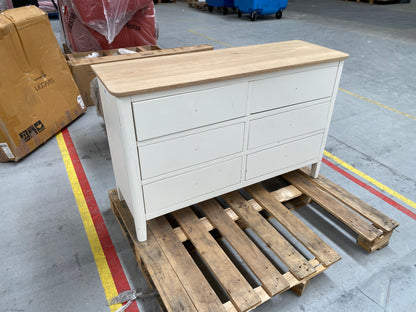 ROS-OUT-00508 Grade-C3 Roseland Furniture Penrose 6 Drawer Chest RRP £484.95