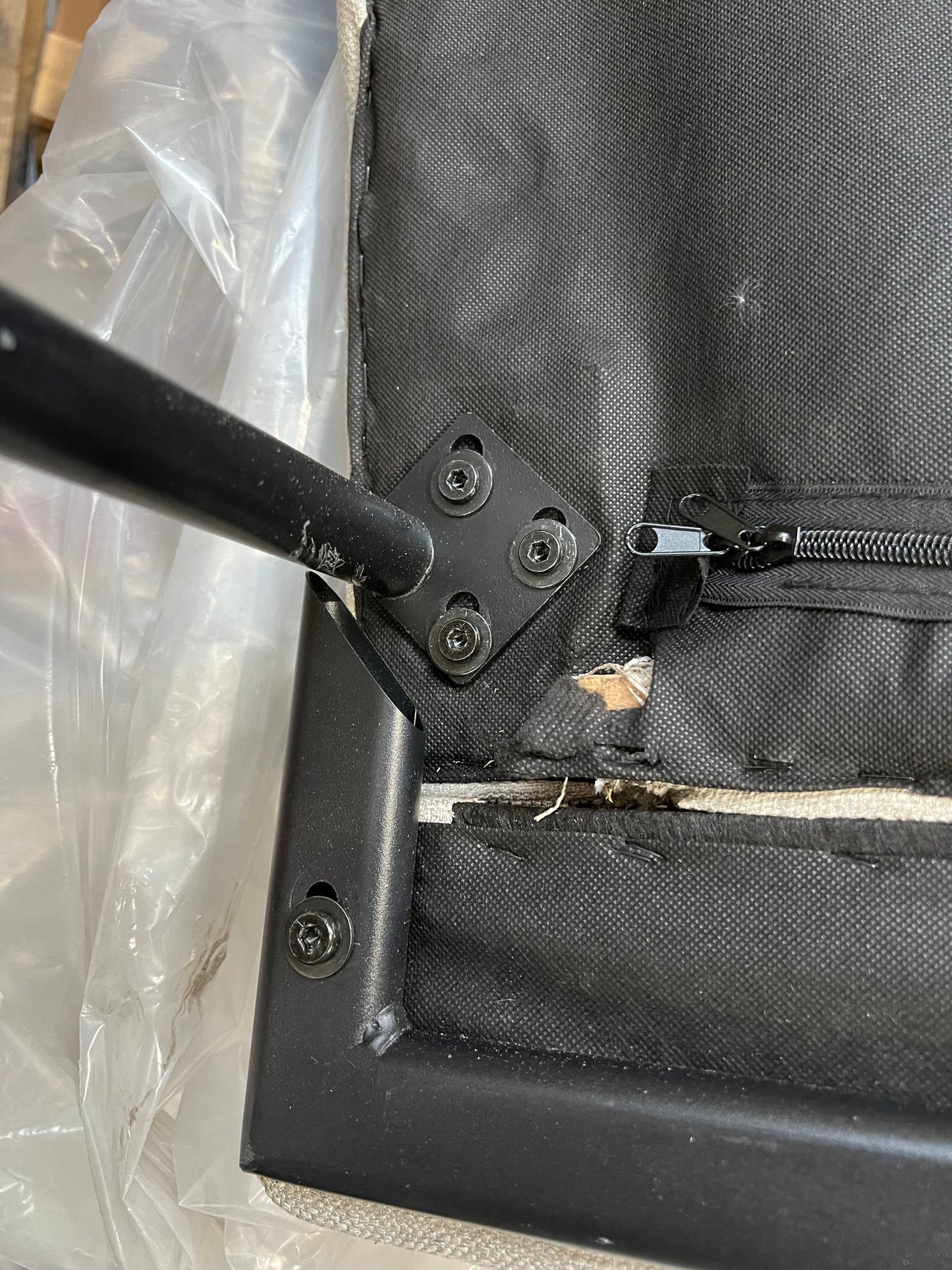 DUS-APM-51168 Grade-DOA Dusk Hudson Click Clack Sofa Bed - Stone Grey RRP £499