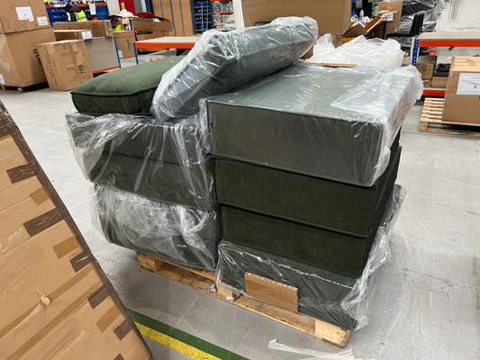 DUS-APM-60356 Grade-BER-DOA Dusk Brooklyn Sofa Bed - Dark Olive RRP £859