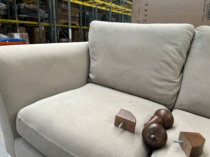 MAS-APM-07089 Grade-BER-DOA Marks & Spencer Scarlett Large 2 Seater Sofa in Natural Aquaclean Chenille RRP £1199