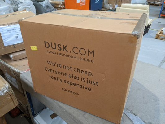 DUS-GOL-02469 Grade-B Dusk Iris Set Of 2 Barstools - Rust/Natural RRP £59