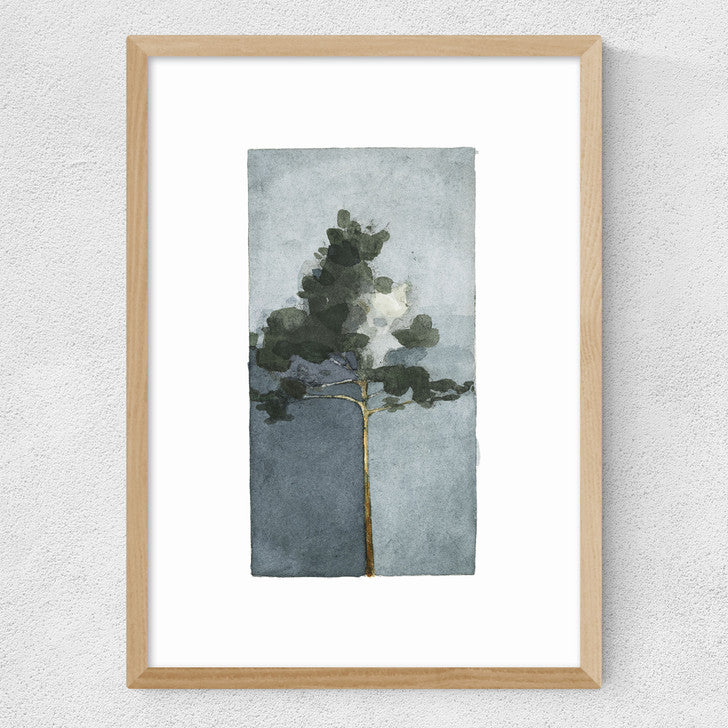 EAS-CCG-00053 Grade-C0 East End Prints The Pine III by Jörgen Hansson 40x50 Black Framed Art Print RRP £85.00