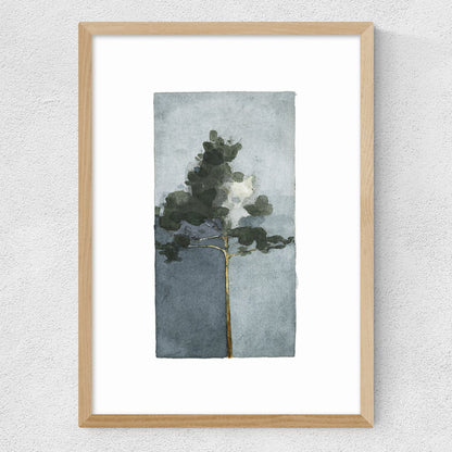 EAS-CCG-00053 Grade-C0 East End Prints The Pine III by Jörgen Hansson 40x50 Black Framed Art Print RRP £85.00