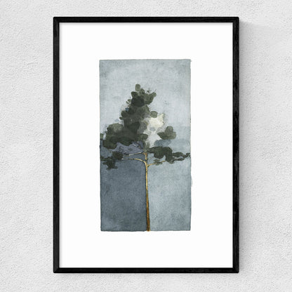 EAS-CCG-00053 Grade-C0 East End Prints The Pine III by Jörgen Hansson 40x50 Black Framed Art Print RRP £85.00
