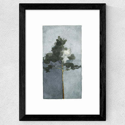 EAS-CCG-00053 Grade-C0 East End Prints The Pine III by Jörgen Hansson 40x50 Black Framed Art Print RRP £85.00
