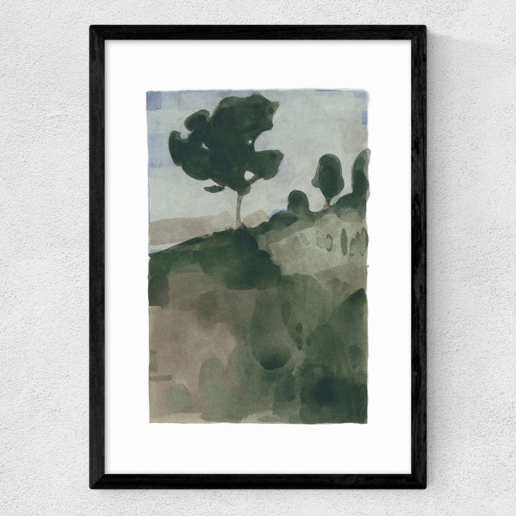 EAS-CCG-00054 Grade-C0 East End Prints The Slope II by Jörgen Hansson 60x80 Oak Framed Art Print RRP £160.00