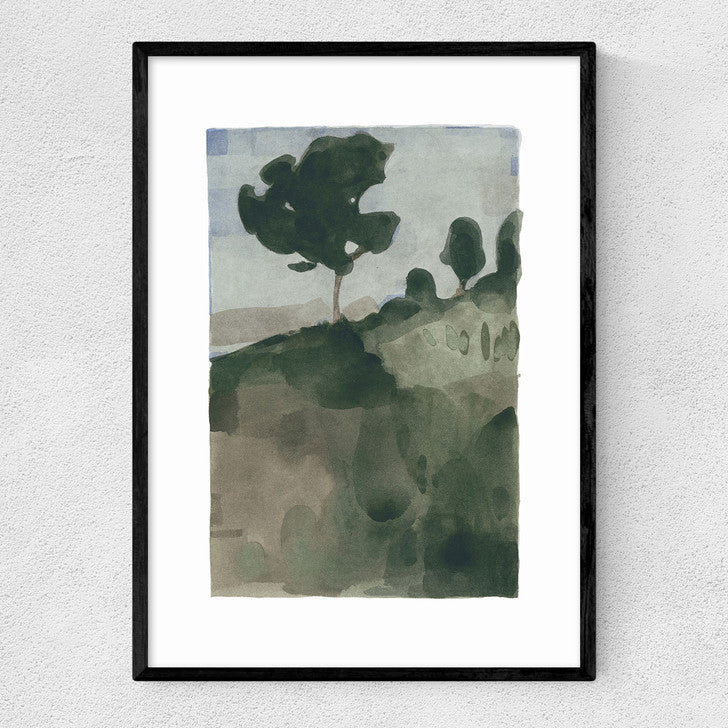 EAS-CCG-00054 Grade-C0 East End Prints The Slope II by Jörgen Hansson 60x80 Oak Framed Art Print RRP £160.00