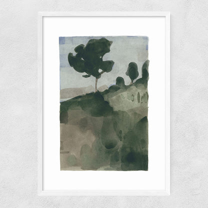 EAS-CCG-00054 Grade-C0 East End Prints The Slope II by Jörgen Hansson 60x80 Oak Framed Art Print RRP £160.00