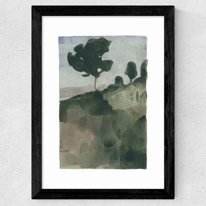 EAS-CCG-00054 Grade-C0 East End Prints The Slope II by Jörgen Hansson 60x80 Oak Framed Art Print RRP £160.00